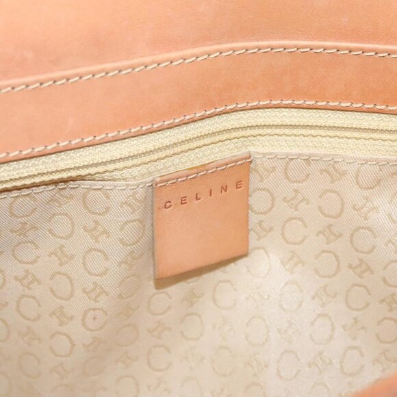 CELINE C Macadam Canvas Shoulder Bag Pink Gold Auth BA2500 - Picture 13 of 16